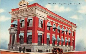 LEWISTOWN MONTANA~BANK OF FERGUS COUNTY~1910s POSTCARD