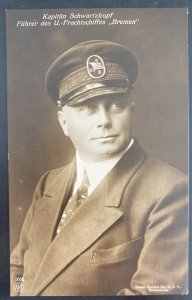 Mint Germany Real Picture Postcard U Boat Captain Schwartzkopf U Bremen