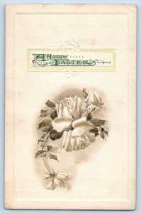 Burwell Nebraska NE Postcard Easter Roses Flowers Winsch Back 1912 Antique