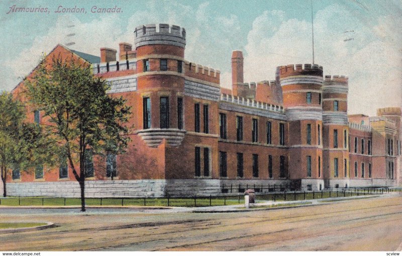 LONDON, Ontario, Canada, PU-1910; Armouries