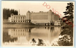 c1920s Fairmont Chateau Lake Louise RPPC Alberta Real Photo by Byron Harmon A22