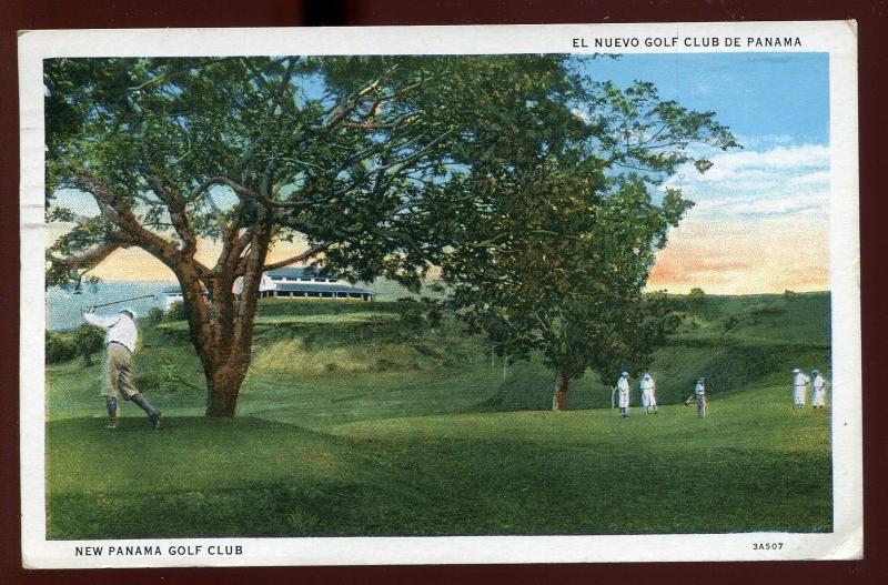 White Border Postcard New Panama Golf Club Canal Zone Panama  FD3518