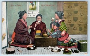 LIfe in Japan Tea Drinking Women Postcard