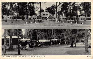 Daytona Beach Florida Tourist Park Multiview Antique Postcard K85293