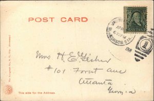 Jackson Mississippi MS Court House ROTOGRAPH c1905 Postcard 