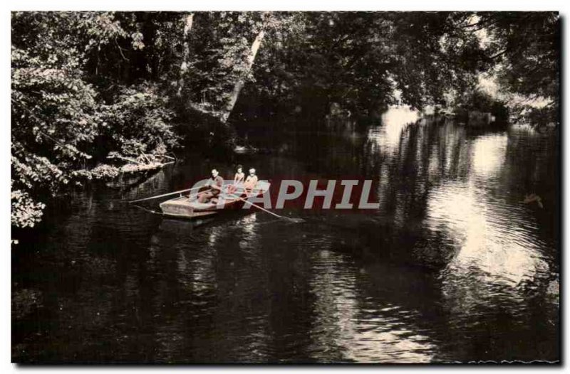 Old Postcard La Roche Posay Baths Walk on the Creuse