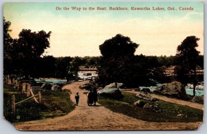 Postcard Buckhorn Kawartha Lakes Ontario On The Way To The Boat *as is*