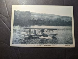 Mint Germany Aviation RPPC Postcard Amphibian Airplane Fright Biplane 180 CV