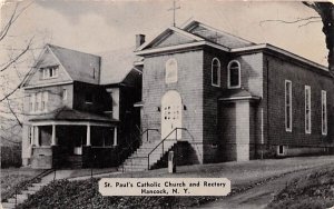 St Paul's Catholic Church & Rectory in Hancock, New York