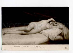 3015815 NUDE Lady on Bed By G. De COOL vintage SALON 1912