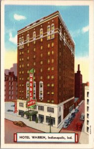 Linen Postcard Hotel Warren 121 South Illinois Street in Indianapolis, Indiana