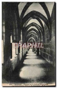 Old Postcard Dauphine Convent of the Grande Chartreuse great cloister Moines