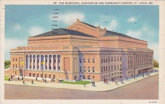 The Municipal Auditorium And Community Center Saint Louis Missouri 1958
