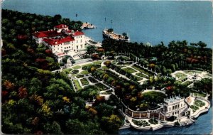 Florida Miami Aerial View Vizcaya The James Deering Estate 1956