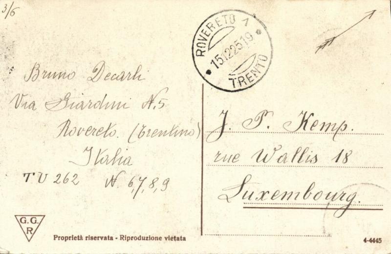 italy, ROVERETO, La Torre Civica (1925) Stamps