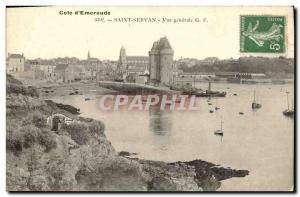 Old Postcard Saint Servan General view