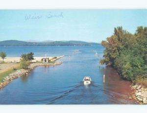 Pre-1980 BEACH SCENE Weirs Beach In Laconia On Lake Winnipesaukee NH d7998