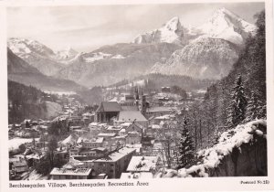 Germany Berchtasgaden U S Army Recreation Area Panoramic View Real Photo