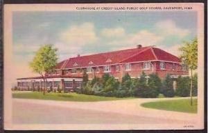 Ia Davenport Credit Island Golf Clubhouse 1949