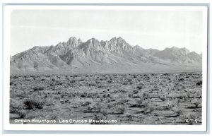 c1940's Organ Mountains Las Cruces New Mexico NM Cline RPPC Photo Postcard