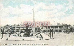 Postcard Old Paris Concorde Square