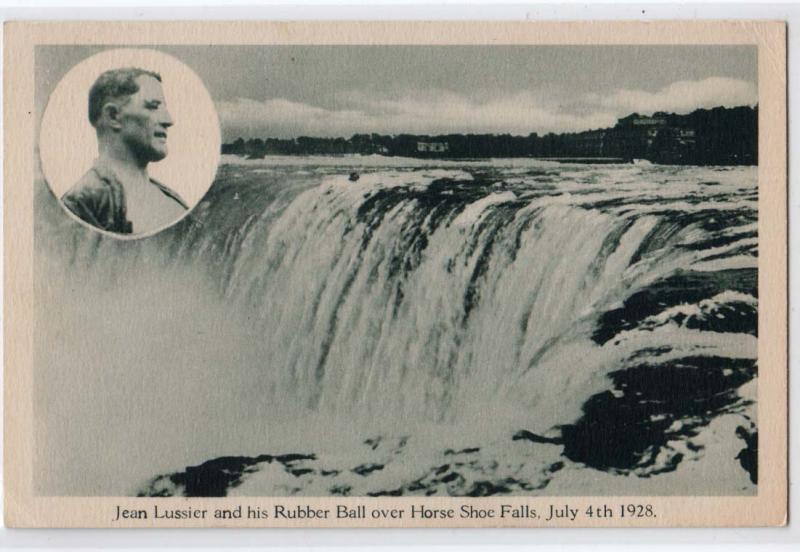 Jean Lussier & His Rubber Ball over Niagara Falls 1928