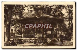 Old Postcard Troyes Garden of the Rock and the Kiosk