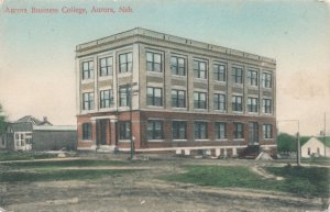 Aurora NE, Nebraska - Aurora Buisiness College - pm 1910 - DB