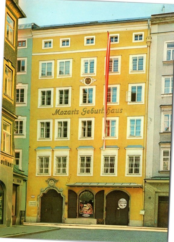 Salzburg, Austria postcard - Mozart's birthplace