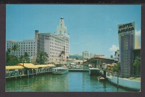 FL Miami Beach End of Lake Pancoast with Roney Plaza and Motel Ankara - Chrome