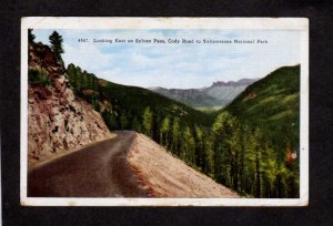 WY Sylvan Pass Cody Rd Road Yellowstone National Park Wyoming Postcard