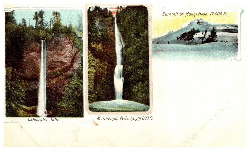 Washington  Multi-View Latourelle Falls, Multnomah  Falls, Summit Mt Hood