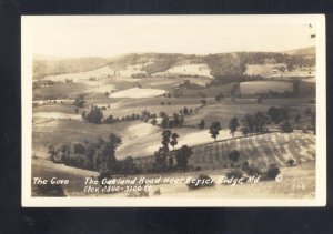 RPPC KEYSER RIDGE MARYLAND THE OAKLAND ROAD VINTAGE REAL PHOTO POSTCARD