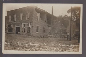 Missouri Valley IOWA RPPC 1912 BUILDING COLLAPSE Killed 1 WRONGFUL DEATH LAWSUIT