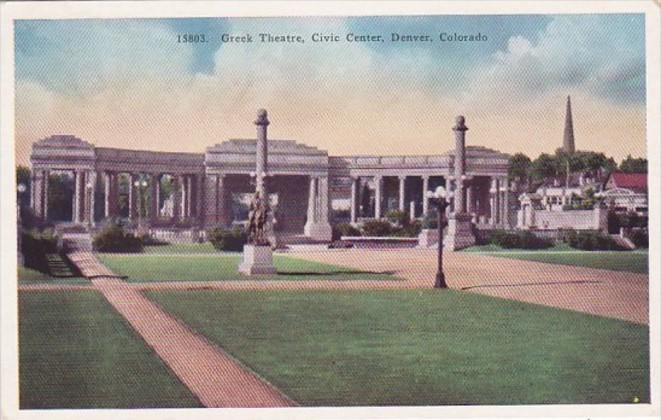 Colorado Denver Greek Theatre Civic Center