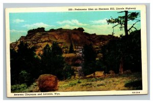 Vintage 1940's Postcard Vedauwoo Glen Sherman Hill Lincoln Hwy 30 Laramie WY