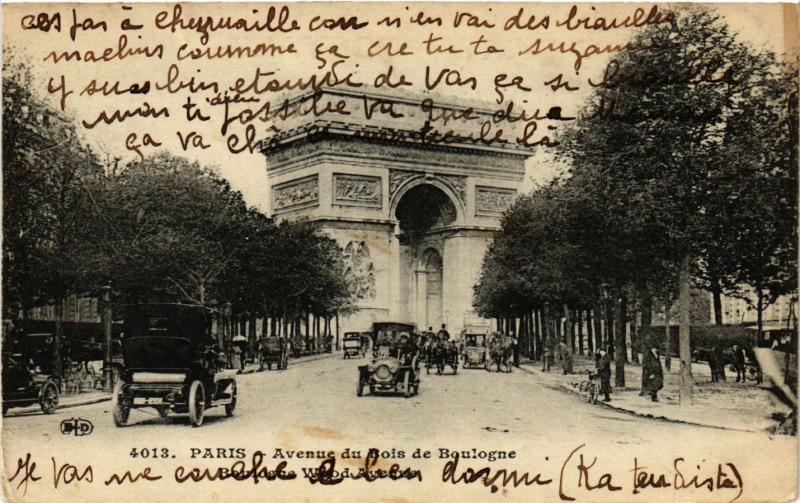 CPA Paris 16e Paris-Avenue du Bois de Boulogne (313011)