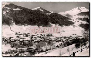 Postcard Modern Morzine General view and the Roc d'Enfer