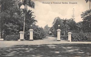 BR57827 Entrance to botanical garden Singapour    Singapore