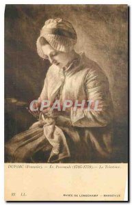 Postcard Old Duparc Francoise Ec Provencale The Knitter Marseille Longchamp M...