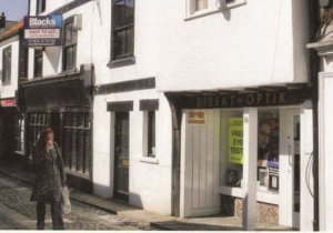 Eye Testing Optician Advertising Poster in Newgate Yorkshire Postcard