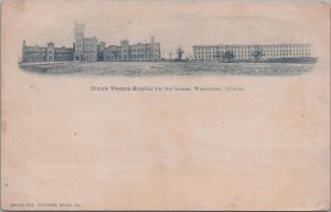 Postcard Illinois Western Hospital for the Insane Watertown IL 1906