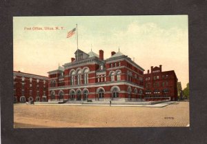 NY US Post Office Utica New York Vintage Postcard