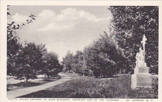 Pretty Walks Leading To Main Building Showing One Of The Stations Saint Josep...