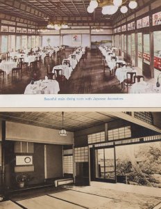 Miyako Hotel Kyoto Japan 2x Interior Old Postcard s incl