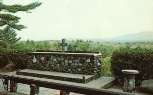 Cathedral of the Pines Rindge New Hampshire Altar of Nation Vintage Postcard