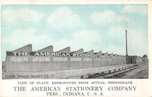 Peru Indiana American Stationary Co Factory Vintage Postcard AA22468