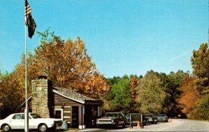 Indiana Nashville Brown County State Park Abe Martin Lodge Main Entrance Gate...