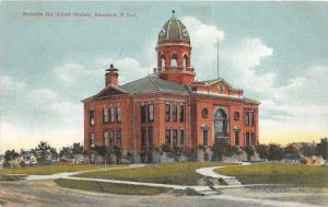 F13/ Sisseton South Dakota Postcard 1911 Roberta County Court House