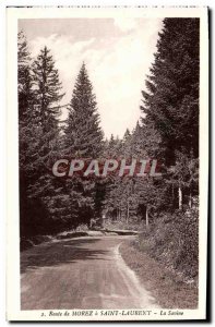 Old Postcard Morez Road in St. Laurent La Savine